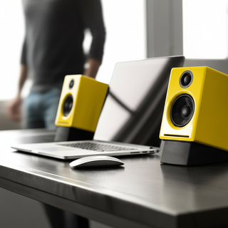Audioengine: A2+ Wireless Powered Speakers w/ Bluetooth - Limoncello Yellow