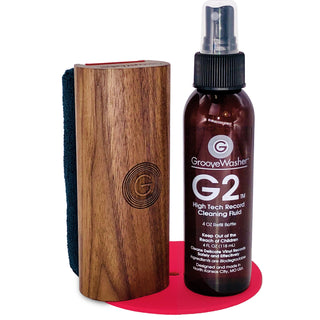 GrooveWasher: Record Cleaner Starter Kit - Walnut