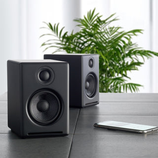 Audioengine: A2+ Wireless Powered Speakers w/Bluetooth - Black - (Open Box Special)