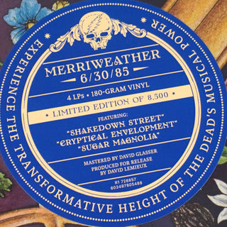 Grateful Dead: Merriweather 6/30/85 Live Vinyl 4LP 