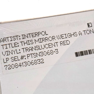 Interpol: This Mirror Weighs A Ton (Indie Exclusive Colored Vinyl) Vinyl 2LP