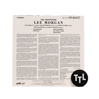 Lee Morgan: The Sidewinder Vinyl LP