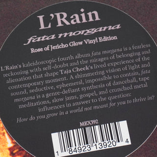 L'Rain: Fata Morgana (Indie Exclusive Colored Vinyl) Vinyl LP