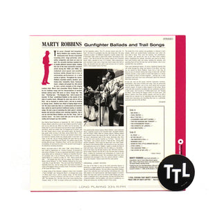 Marty Robbins: Gunfighter Ballads & Trail Songs (180g, Colored Vinyl) Vinyl LP