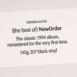 New Order: The Best Of New Order Vinyl 2LP