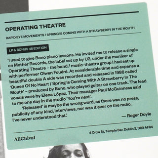 Operating Theatre: Spring Is Coming With A Strawberry In The Mouth (Import) Vinyl 2LP+7"