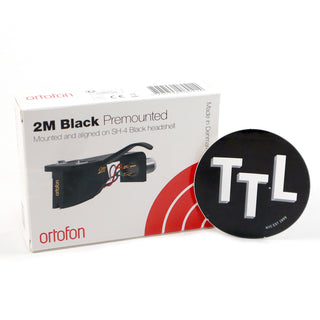 Ortofon: 2M Black Cartridge Mounted on SH-4 Headshell (Black) (Open Box Special)