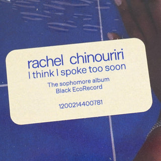 Rachel Chinouriri: I Think I Spoke Too Soon (Indie Exclusive Colored Vinyl) Vinyl LP 