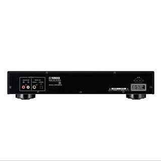 Back view of a Yamaha audio equipment unit on a white background