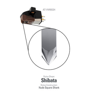 Audio-Technica: AT-VM95SH Phono Cartridge (w/ Shibata Stylus) - (Open Box Special)