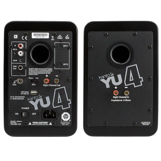 Kanto: YU4 Powered Bookshelf Speakers - Matte Black (YU4MB) (Open Box Special)