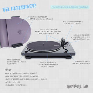 Denon: DP-400 Turntable - White (DP400WT) guide
